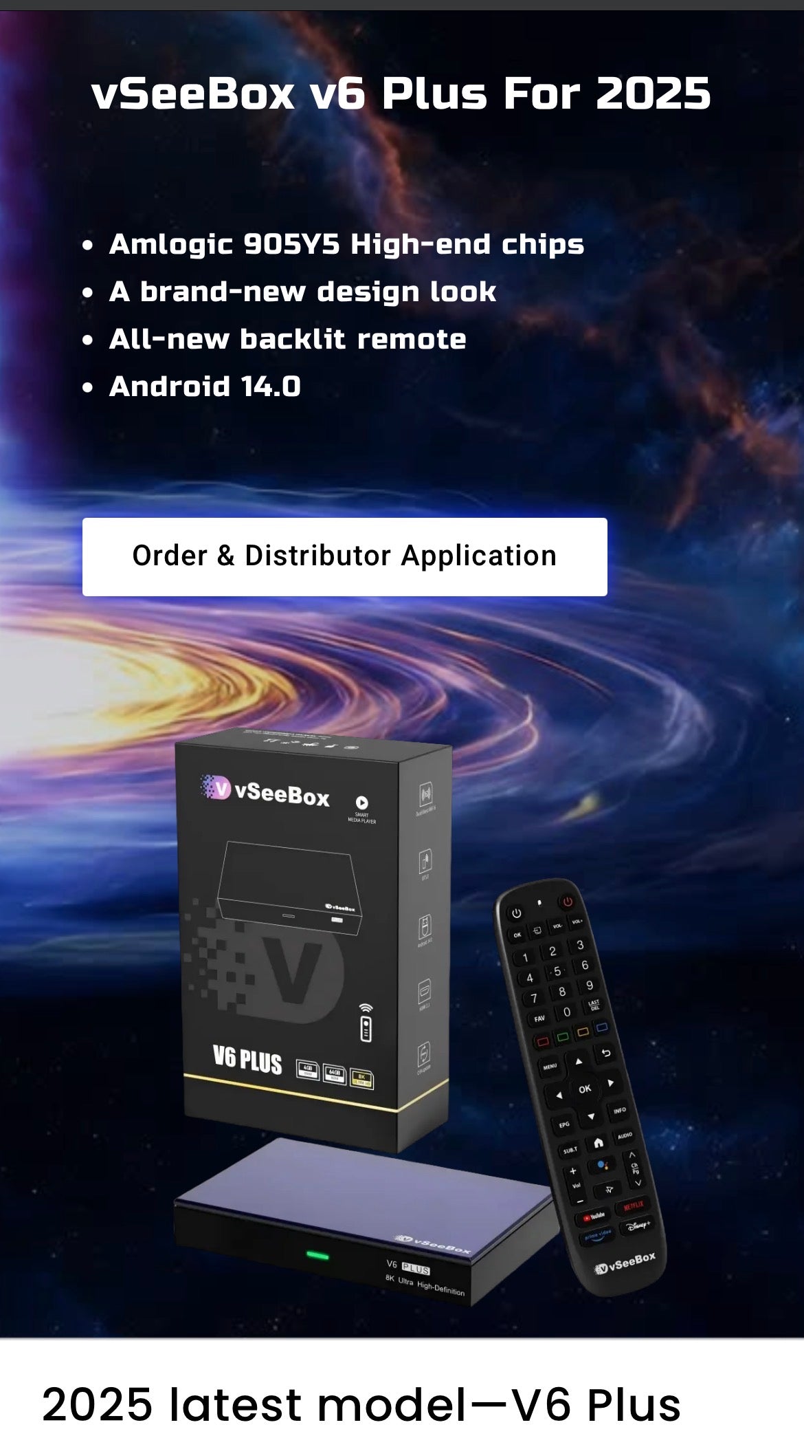 vSeeBox V6 MAX – 2025 Smart TV Box